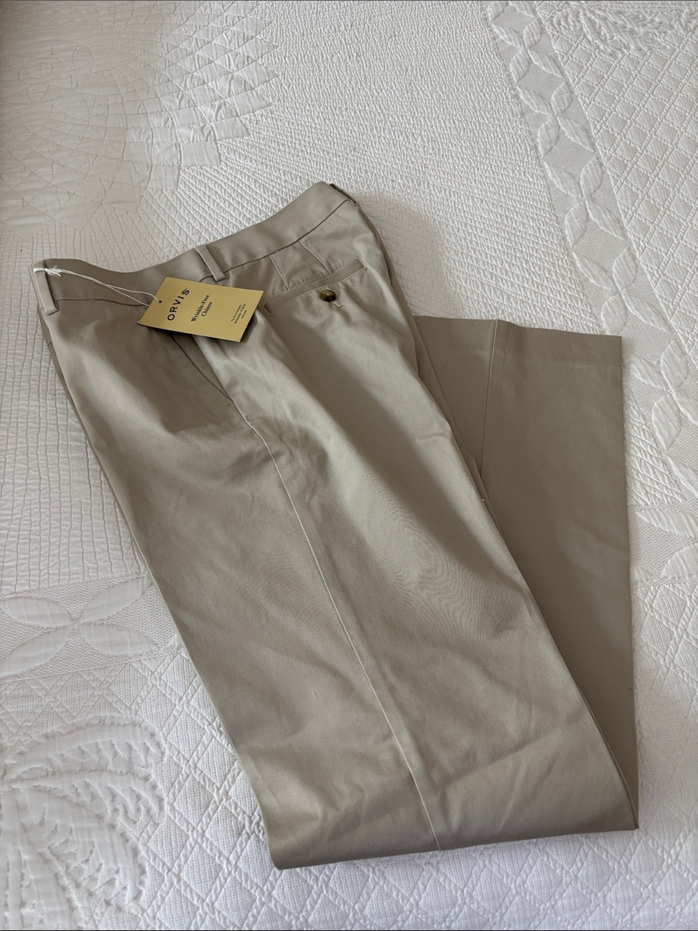 Orvis ladies Chinos in Light Khaki Tan
Size 8